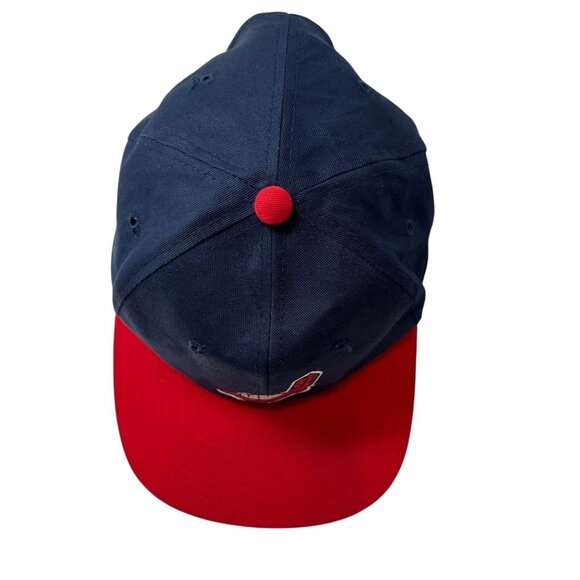 Cleveland Indians Vintage 90's Snapback Baseball Hat Buffalo Cap Dad Chief Wahoo - Picture 6 of 9